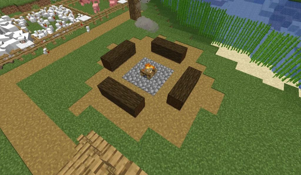 Костёр Minecraft