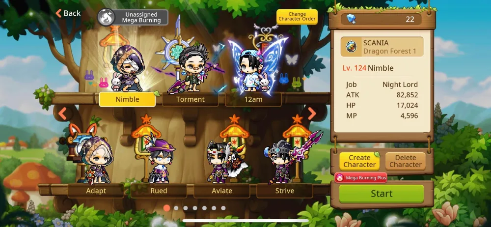  MapleStory M мех навыки