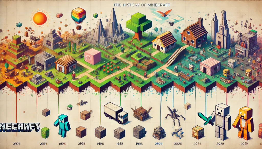 história do Minecraft