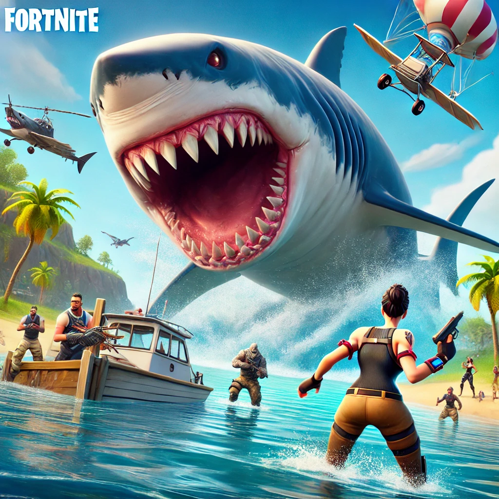 Мегалодон Fortnite