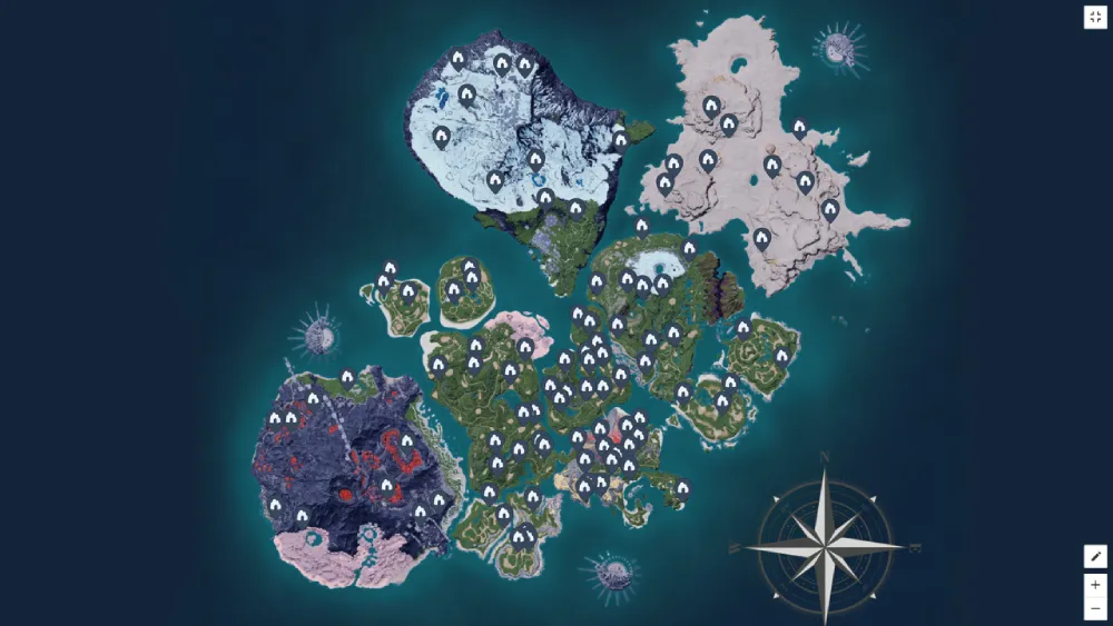 Palworld 地下城地點