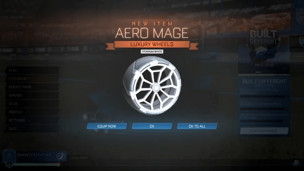 Aero Splash Rocket League