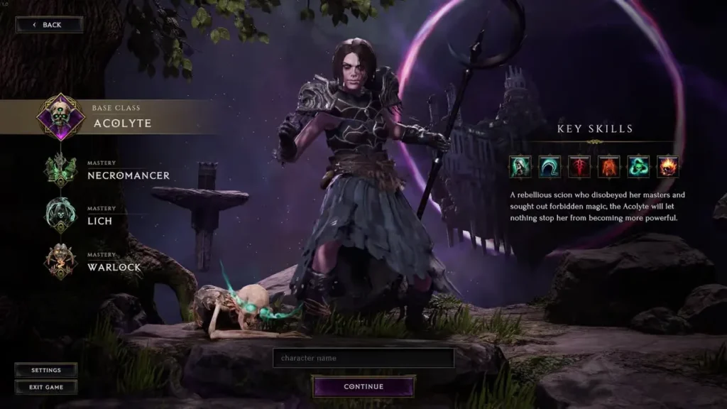 Last Epoch Warlock Build