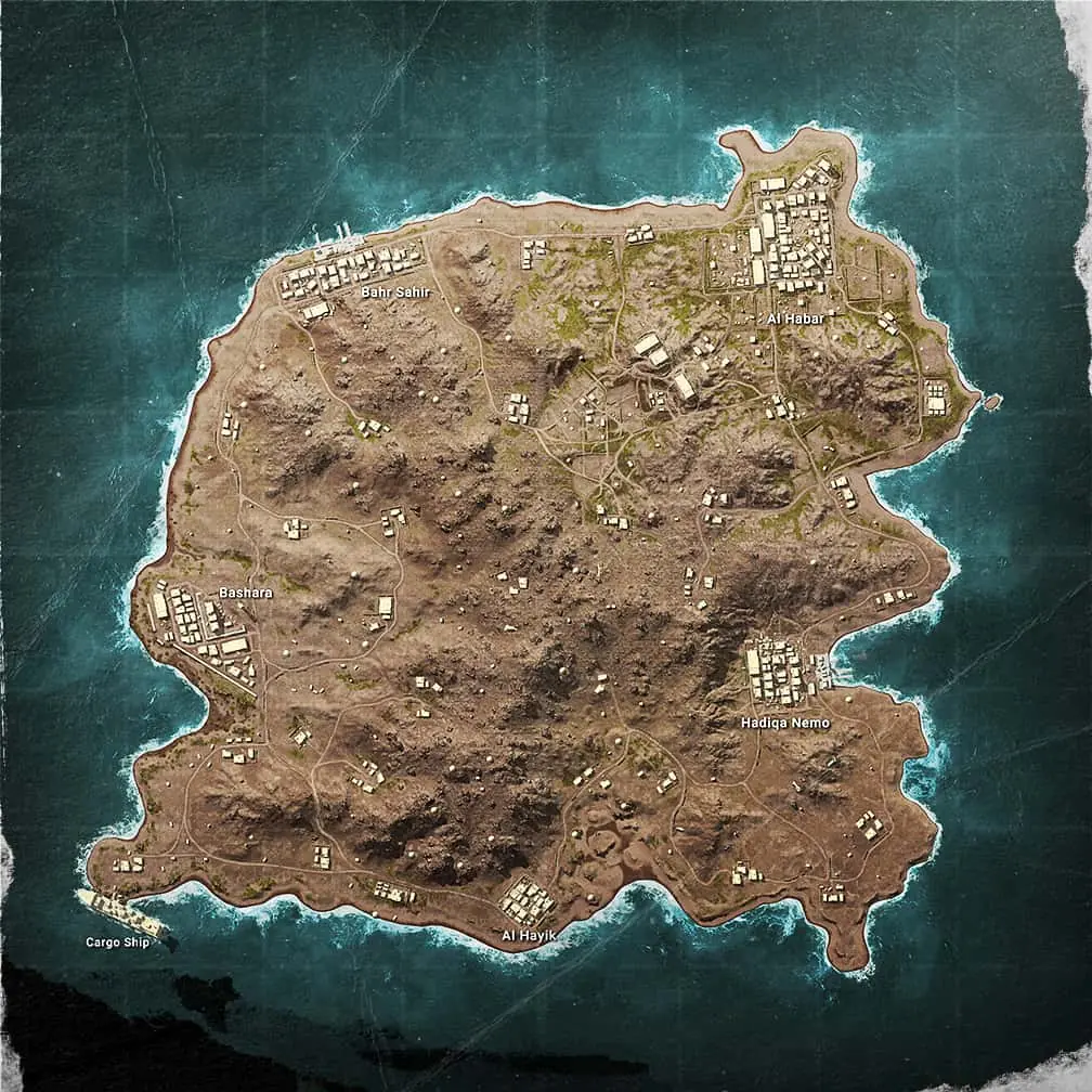 mapas do PUBG