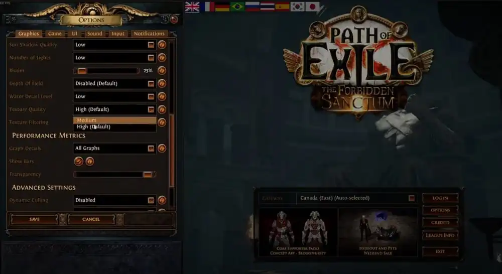 Reduzir Lag em Path of Exile