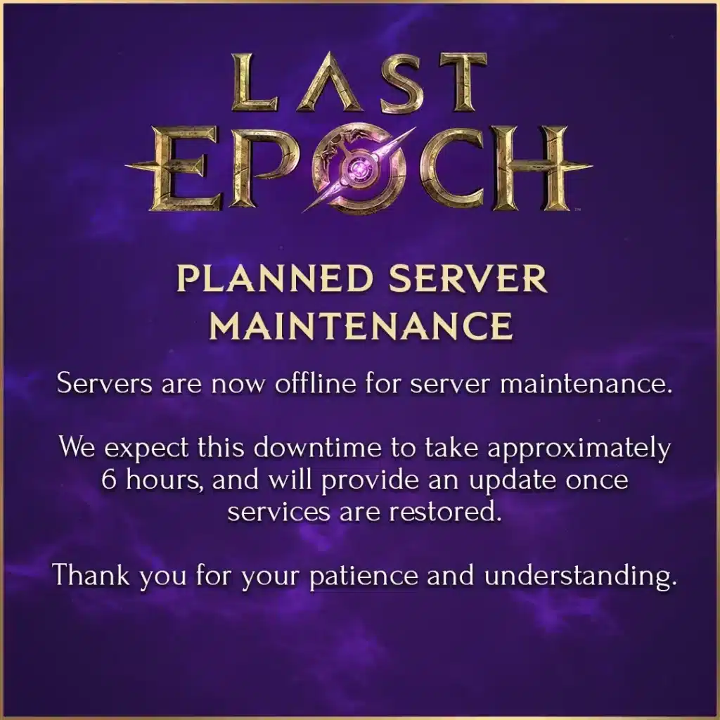 Last Epoch 서버 상태