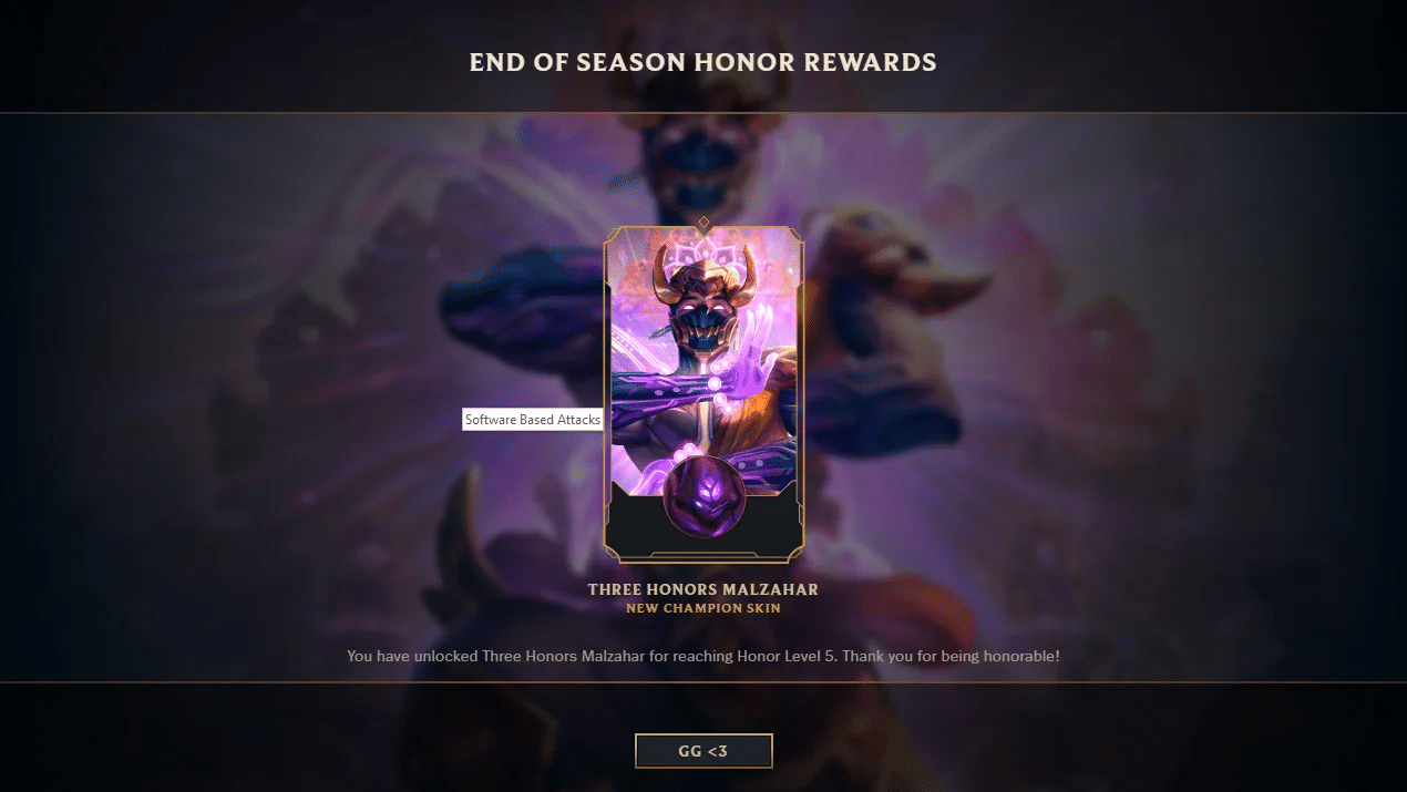 League of Legends End of Season