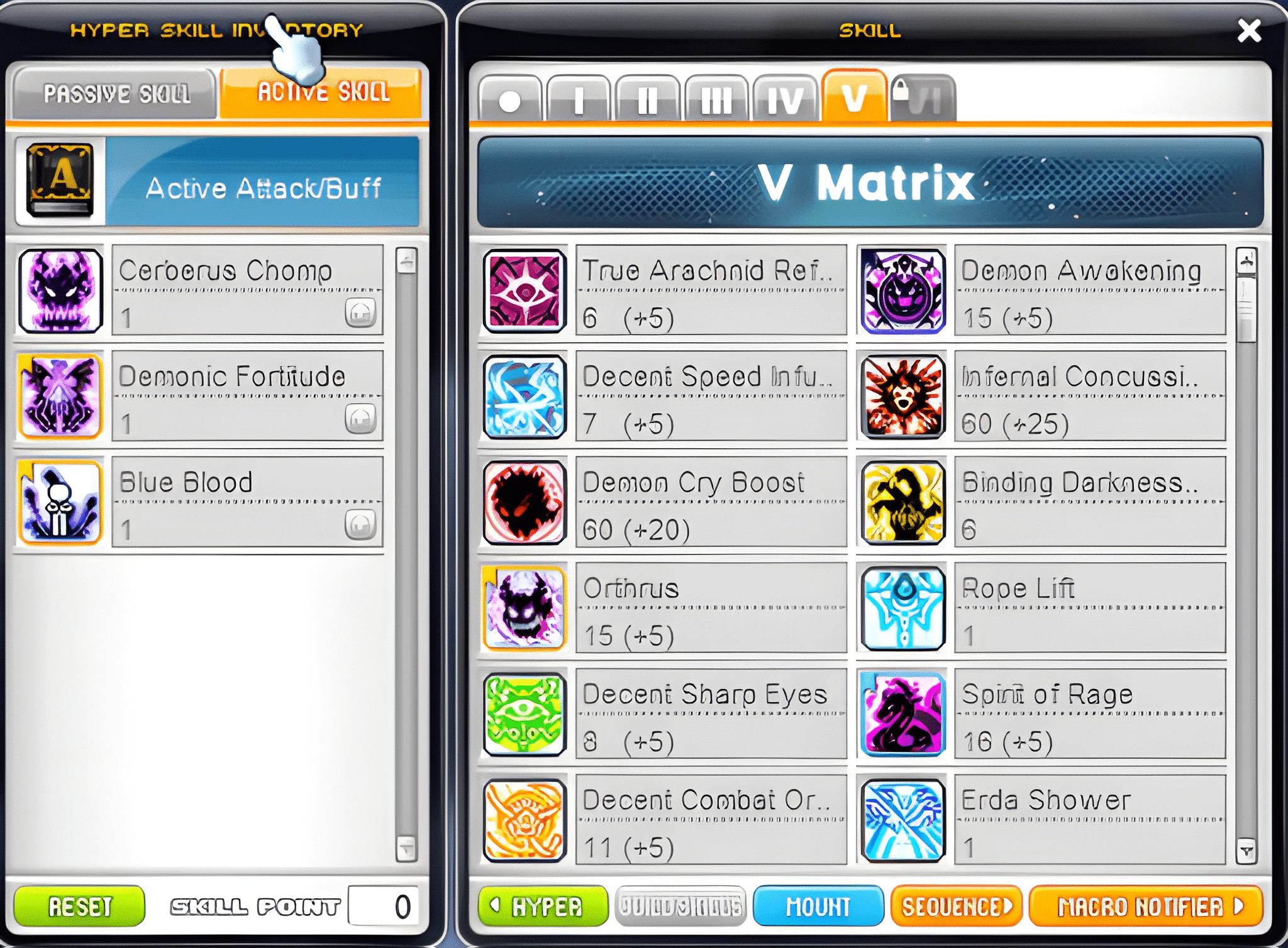MapleStory Link Skill Priority