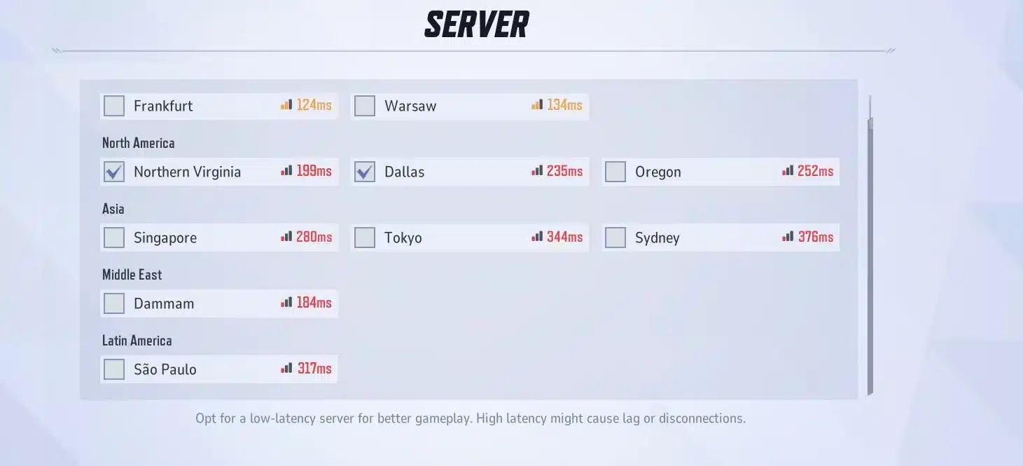Marvel Rivals Servers