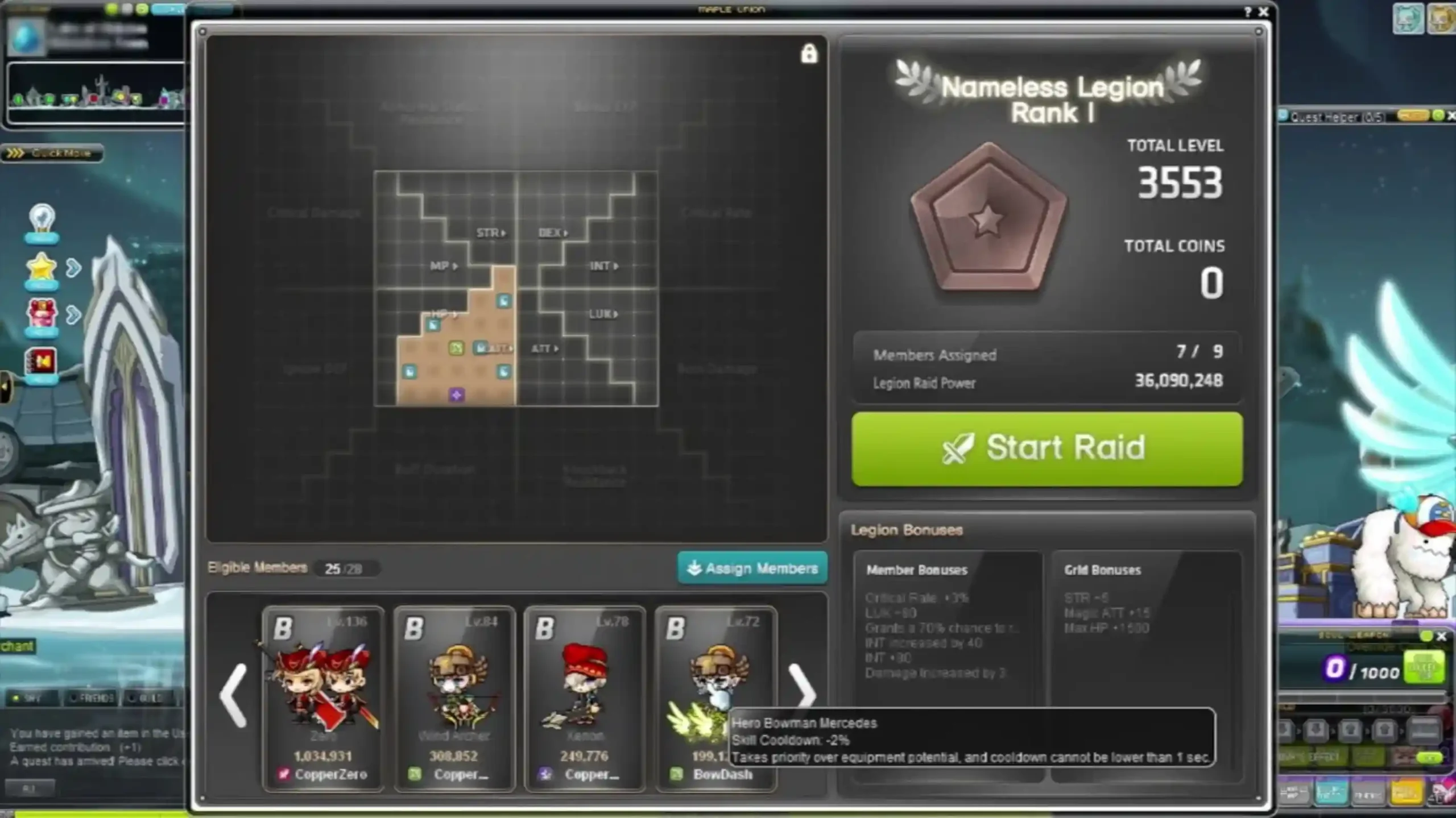 MapleStory Legion and Link Skills