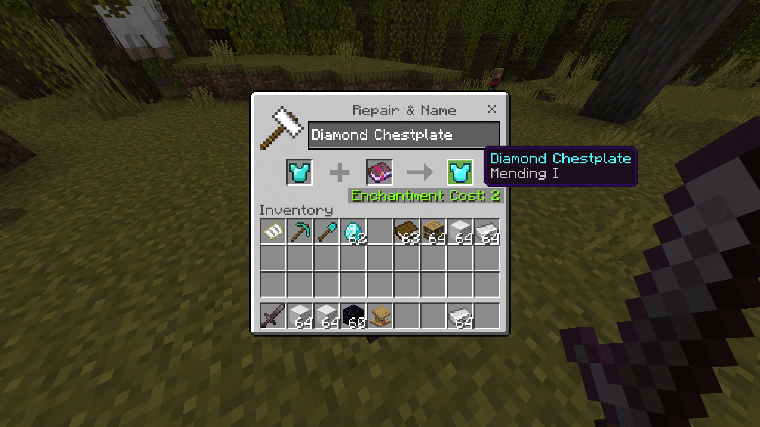 Current image: Mending Minecraft