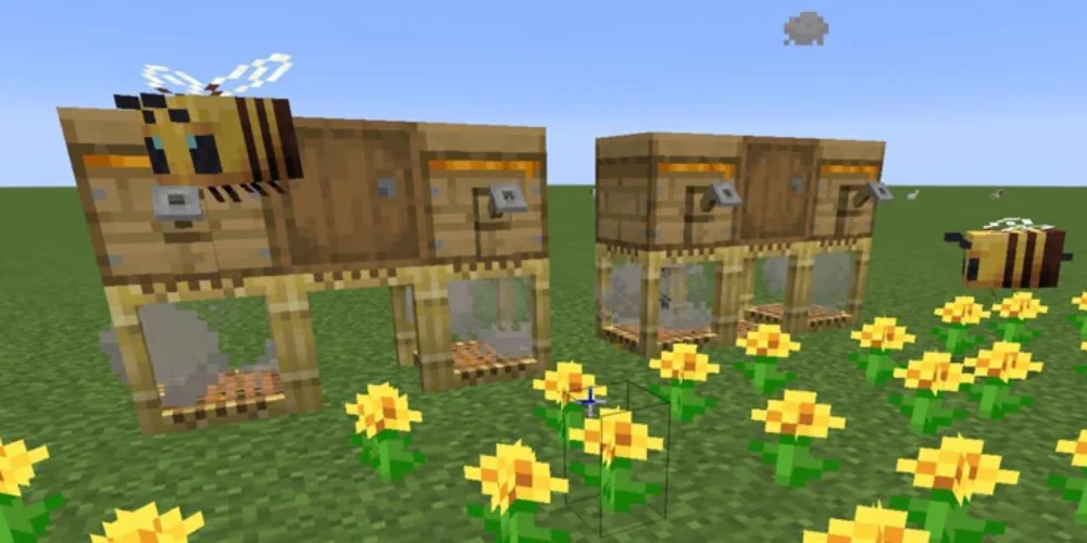 How to Get Honey and Honeycomb in Minecraft bee farming minecraft