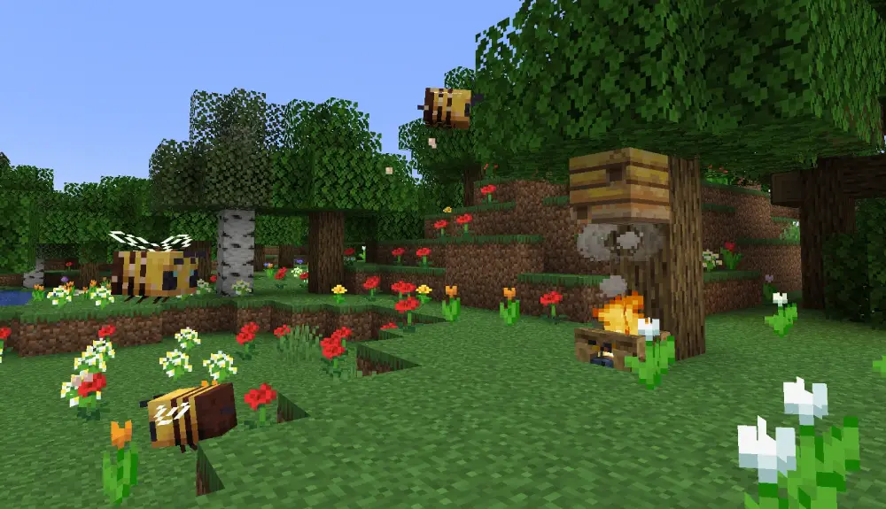 How to Expand a Bee Farm in Minecraft bee farming minecraft