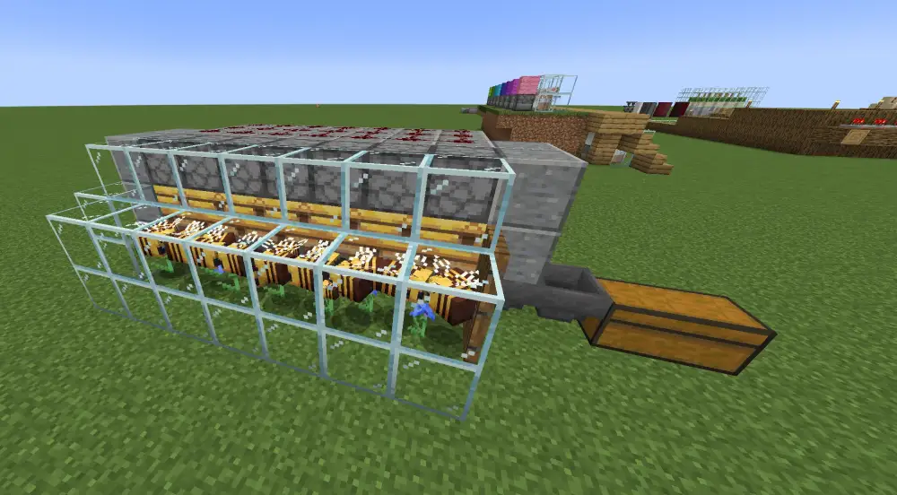 How to Automate Bee Farming Minecraft With Redstone bee farming minecraft