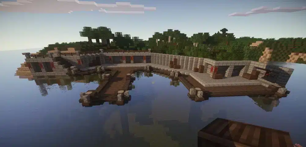 Minecraft 부두 만들기
