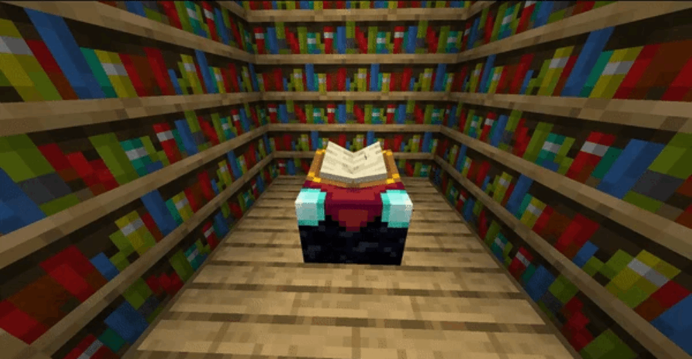 mesa de encantamientos Minecraft