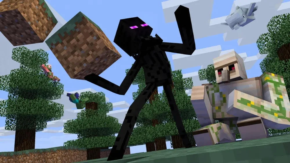 minecraft con Enderman
