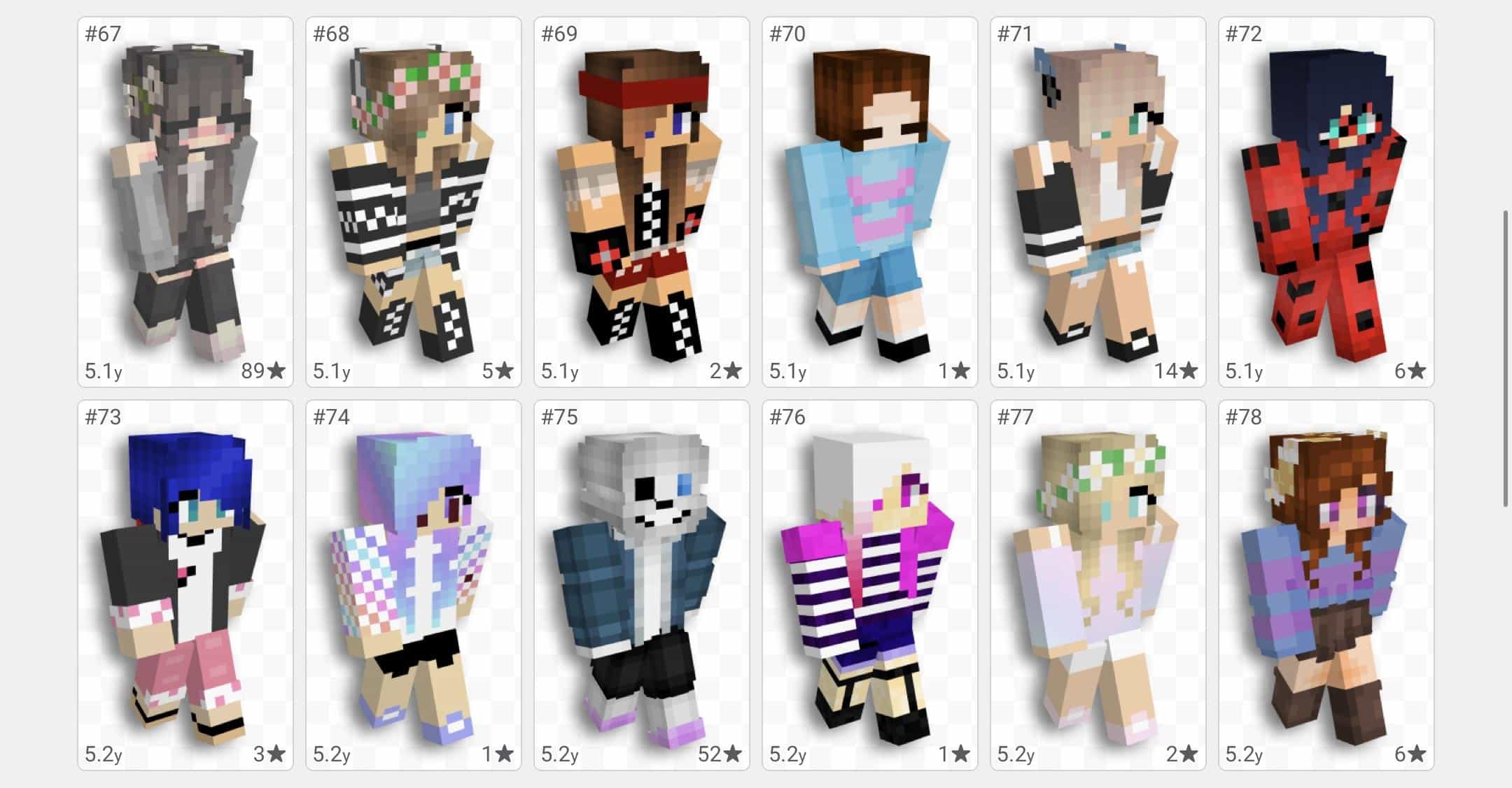 Minecraft Girl Skins