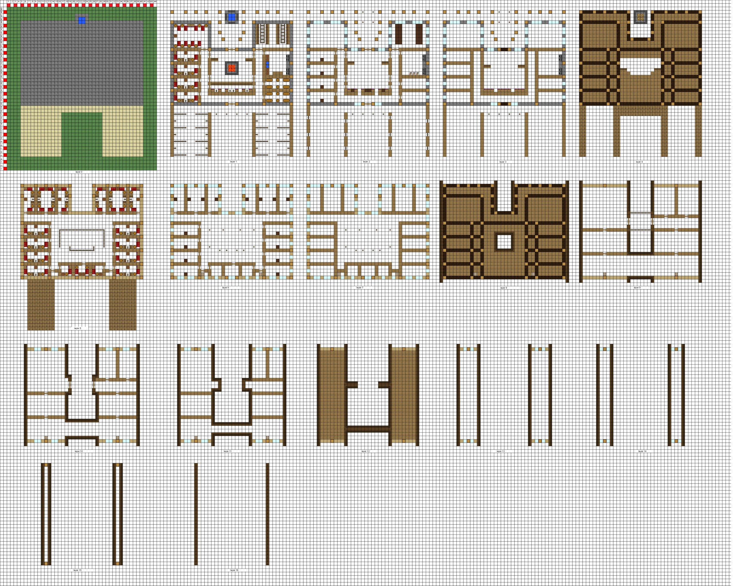 Minecraft House Blueprints