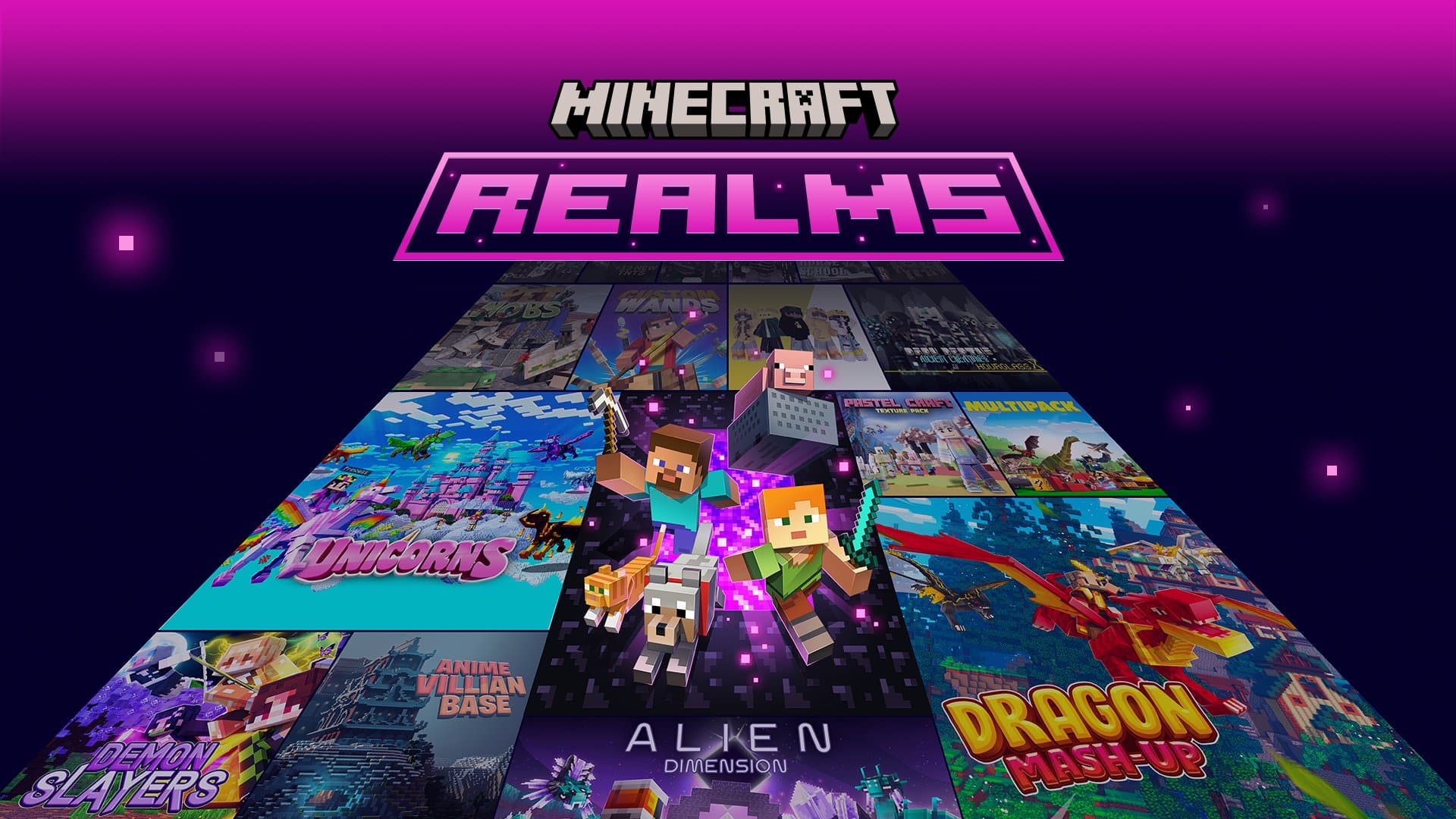 Current image: Minecraft Realms Down