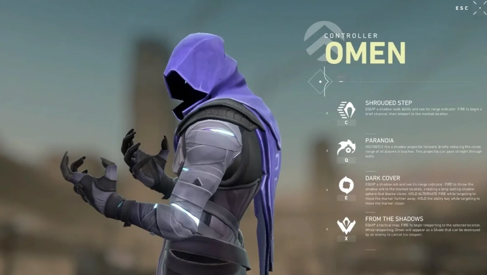 Omen Valorant guide: usage and Omen Valorant playstyle