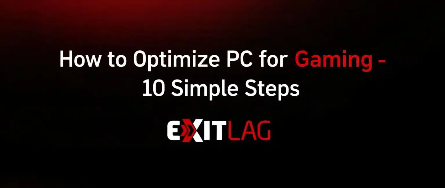 optimize PC for gaming
