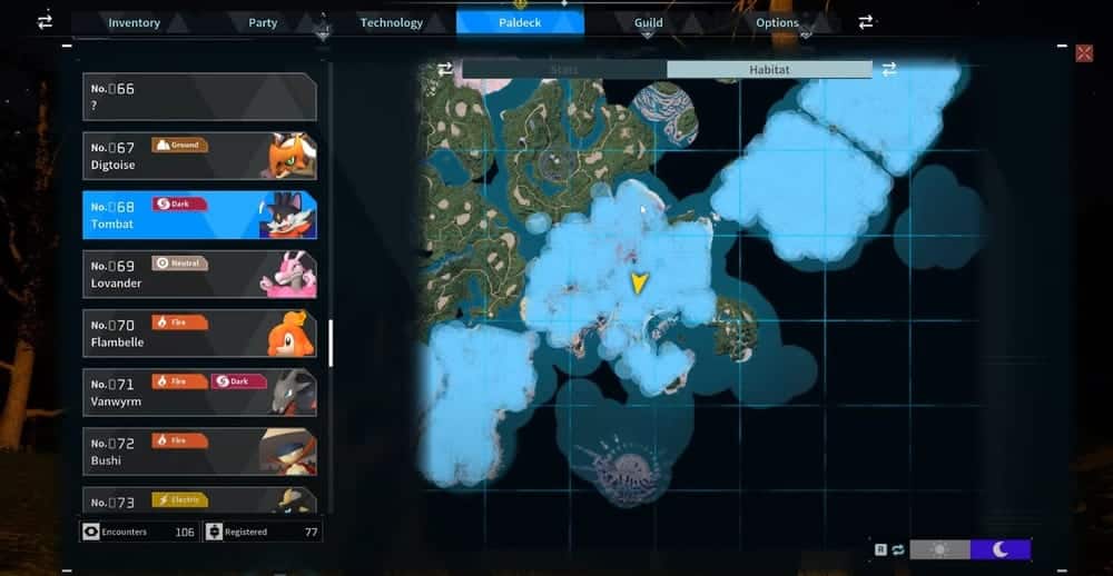 palword map game palword map