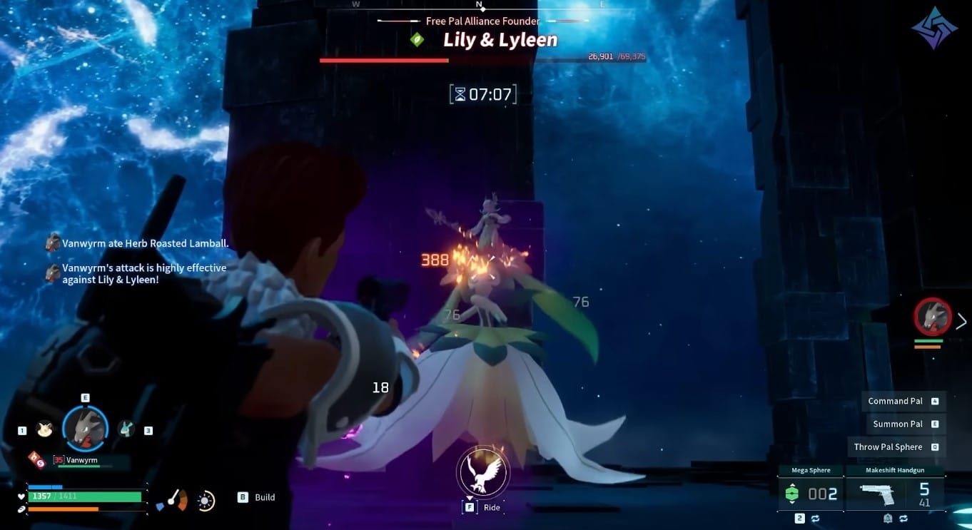 palword-shooting shooting in game palword