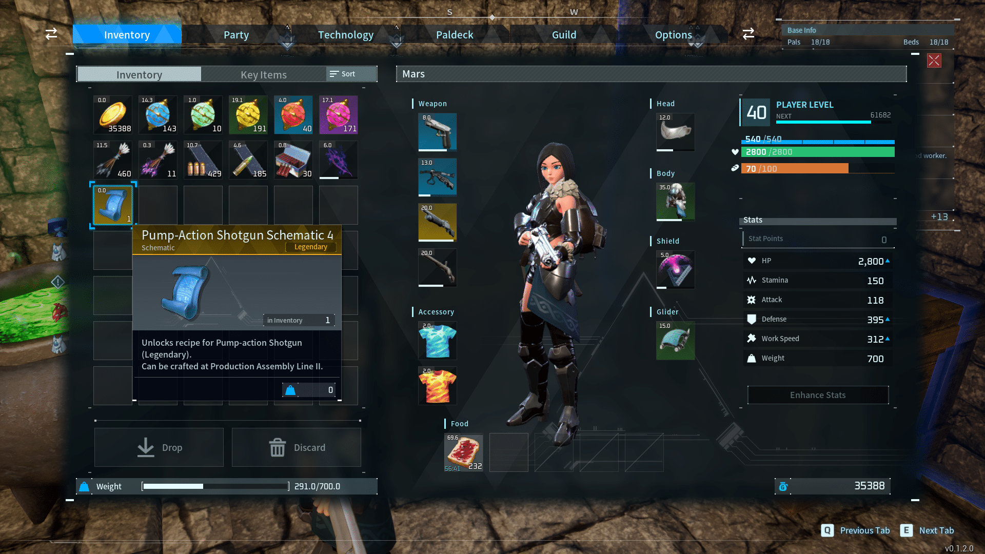 Palworld Legendary Schematics
