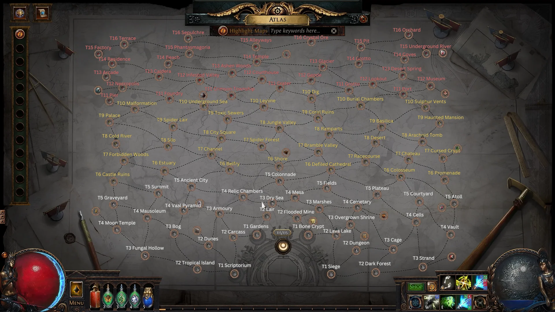 path of exile 3.25 atlas trees
