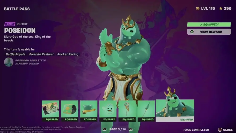 Poseidon Fortnite Skin

