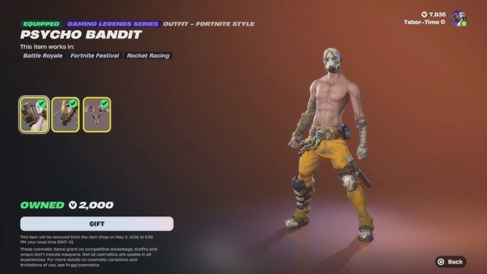 Psycho Bandit Fortnite
