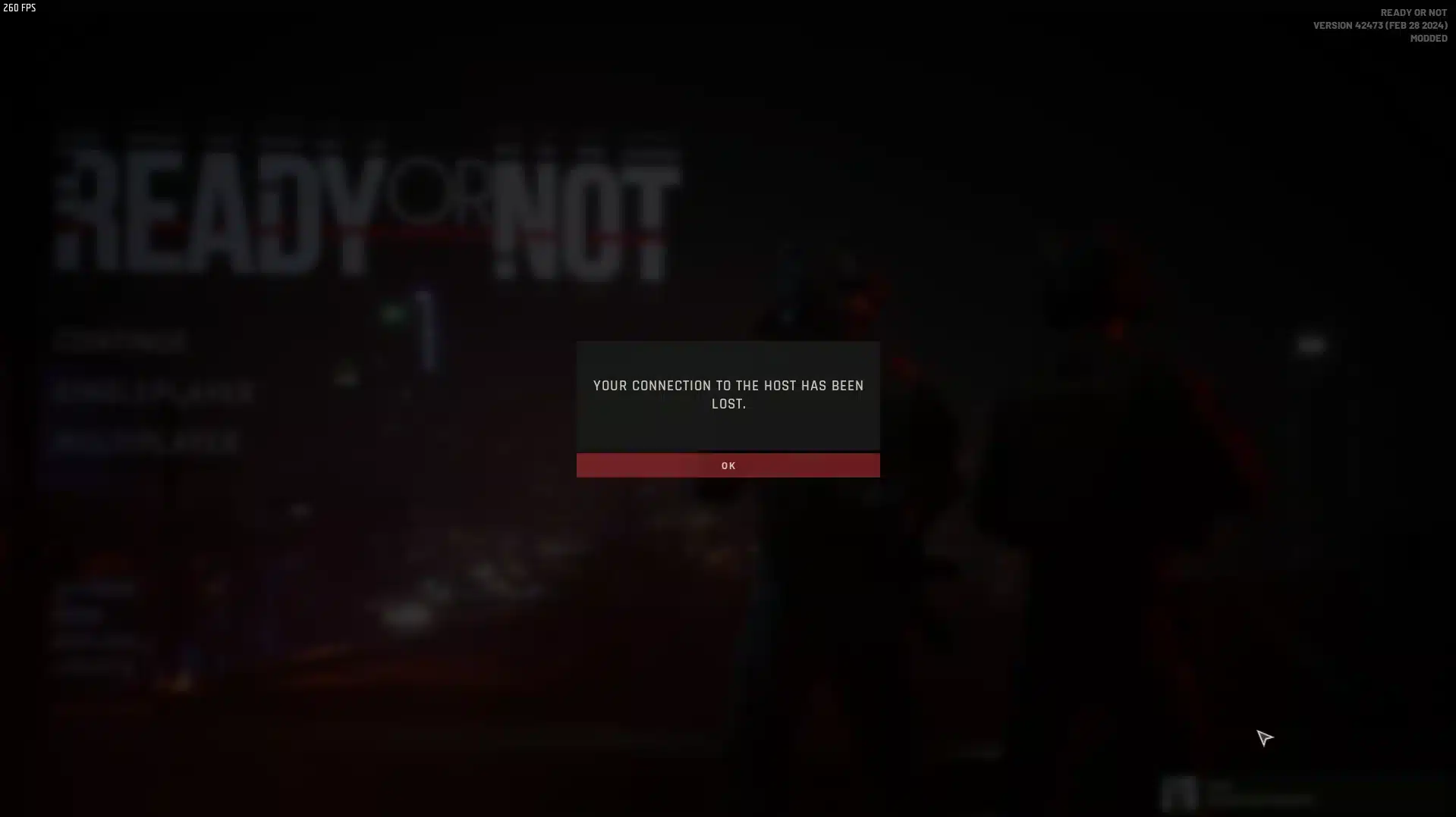 Ready Or Not Lost Connection To Epic Services