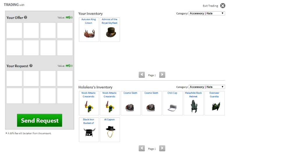 Roblox trading
