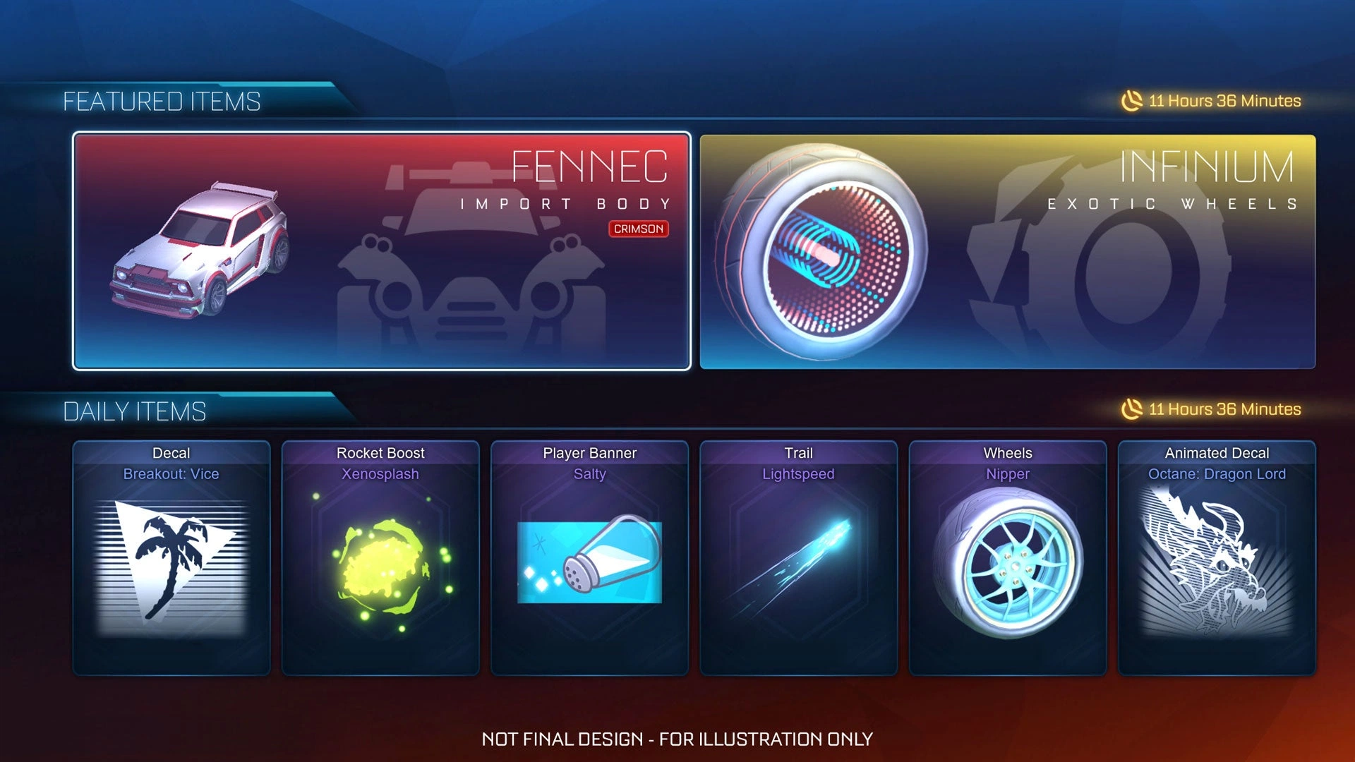 Current image: Rocket League Item Shop