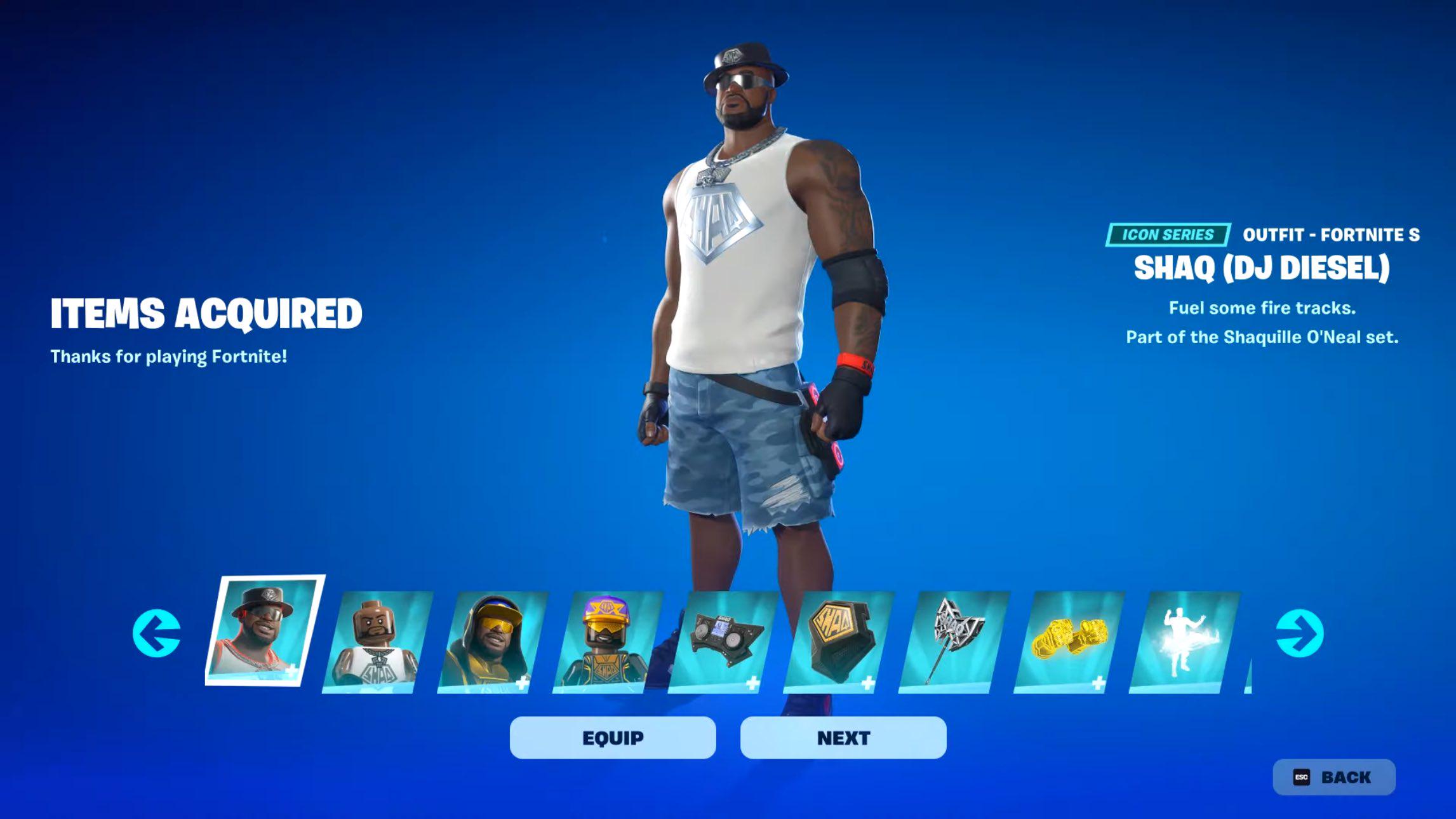 Shaq Fortnite Skin