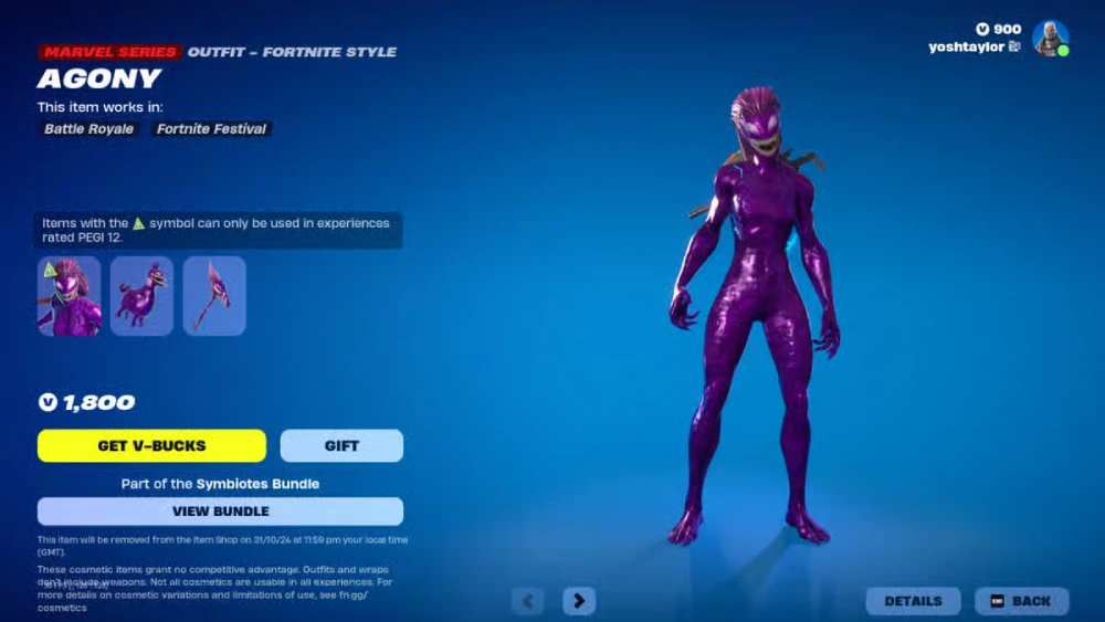 She-Venom voltando ao Fortnite
