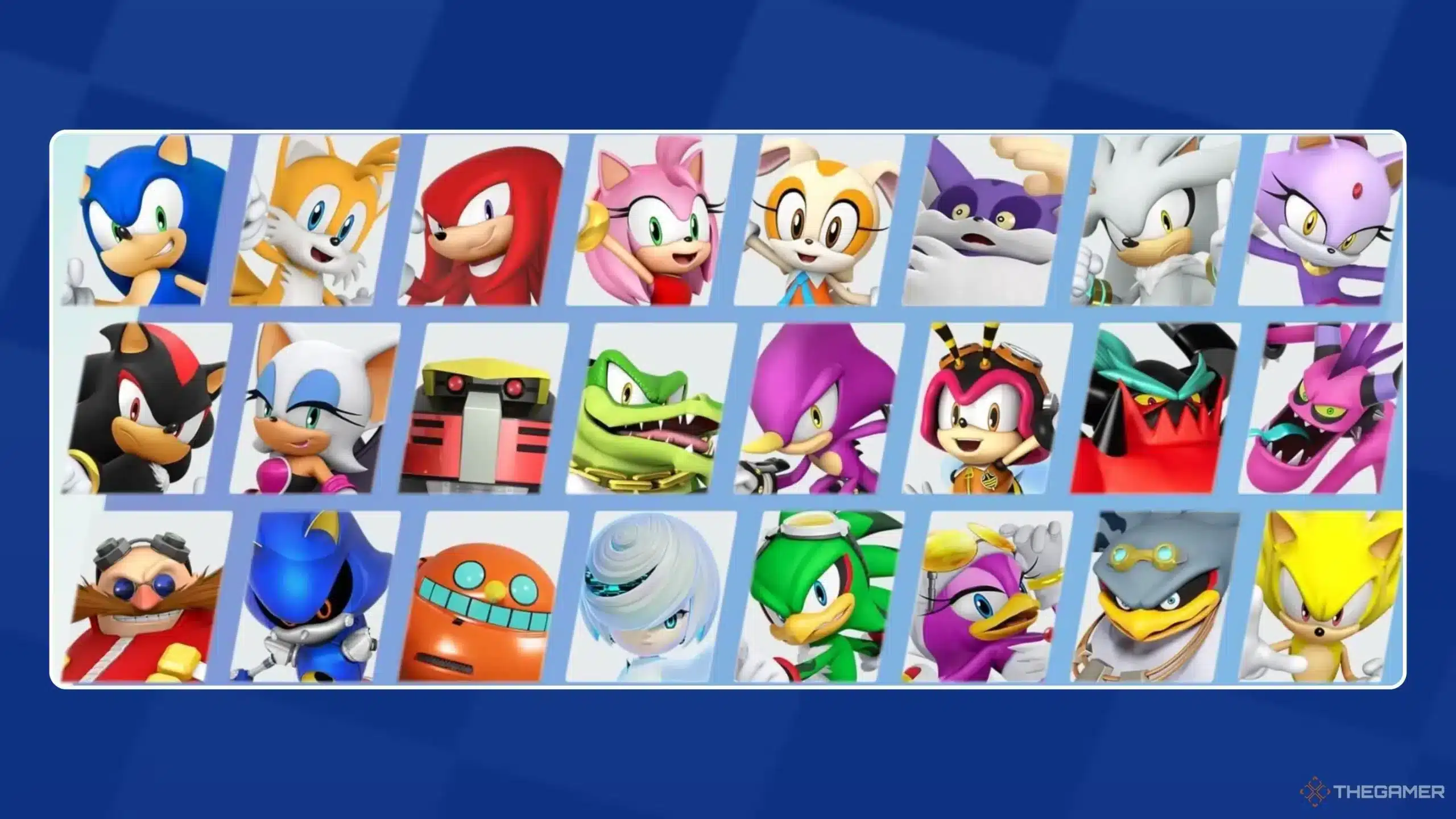 Sonic Racing Crossworlds Characters