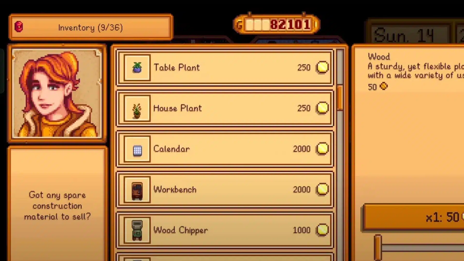 Stardew Valley Calendar