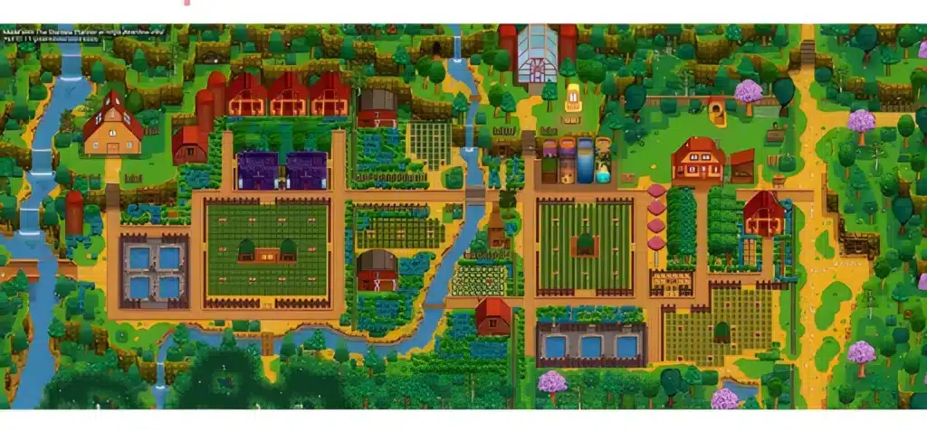 Current image: Stardew Valley Farm Layout