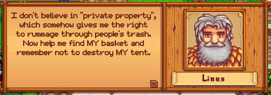 Stardew Valley Linus: Basket Quest, Gift Guide, and Friendship Rewards