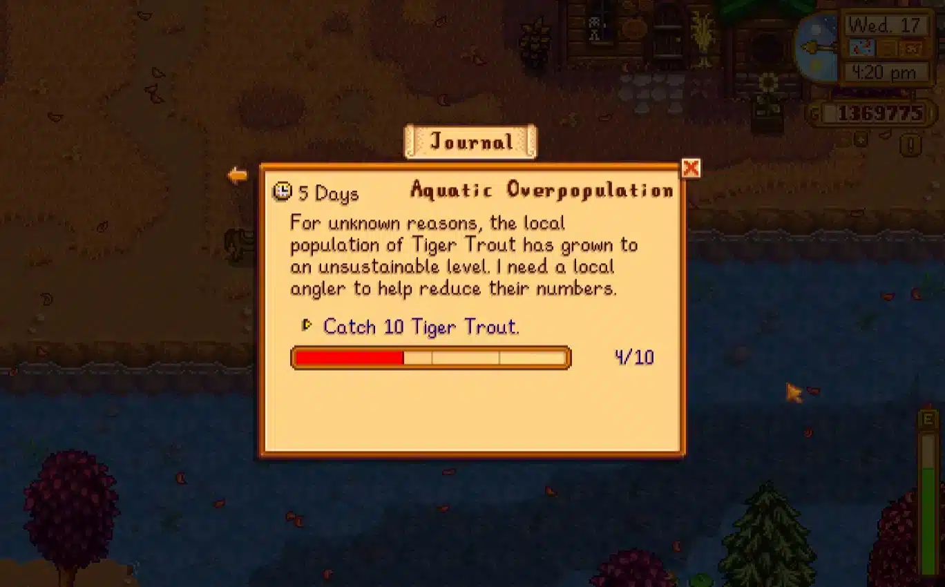 Stardew Valley Tiger Trout