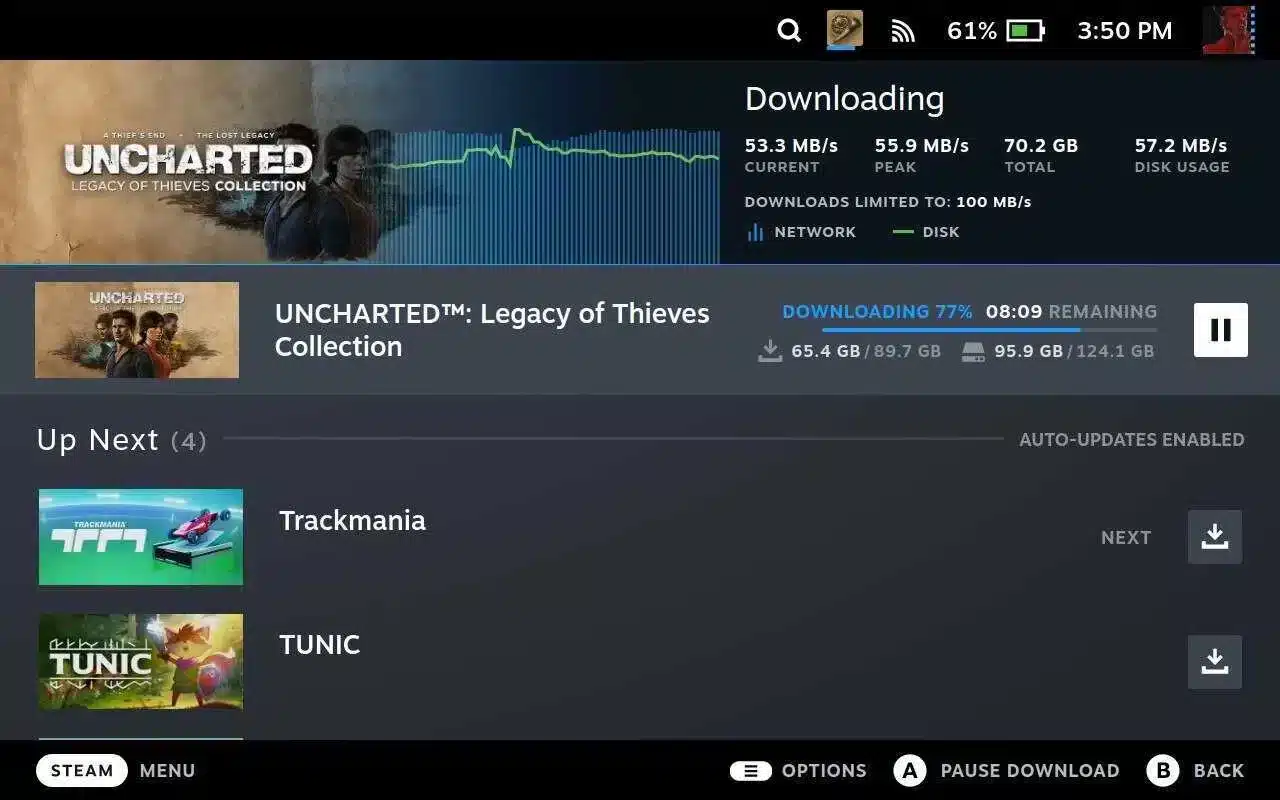 Steam Throttling Download Speed