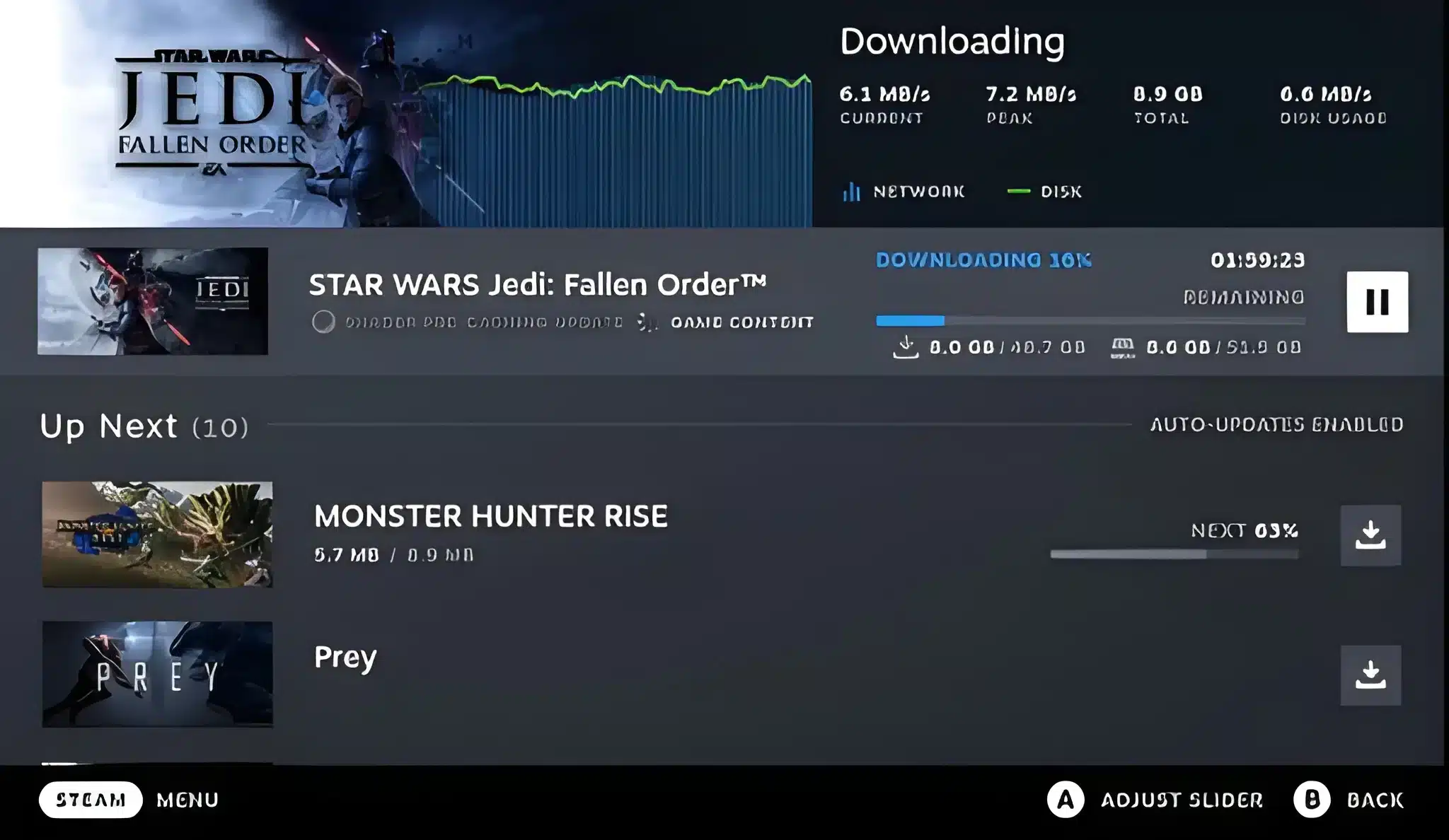 Current image: Steam Throttling Download Speed