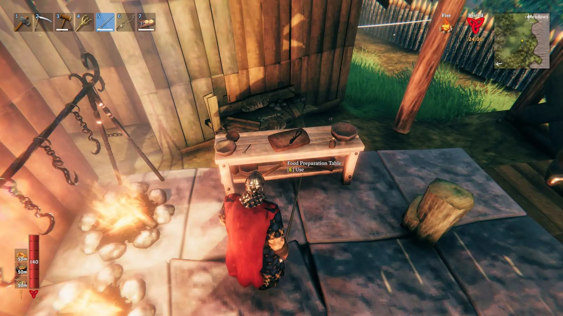 food preparation table valheim