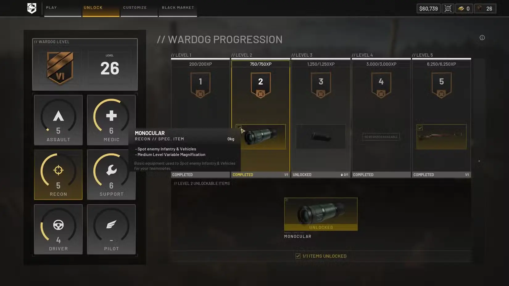 Wardogs Classes