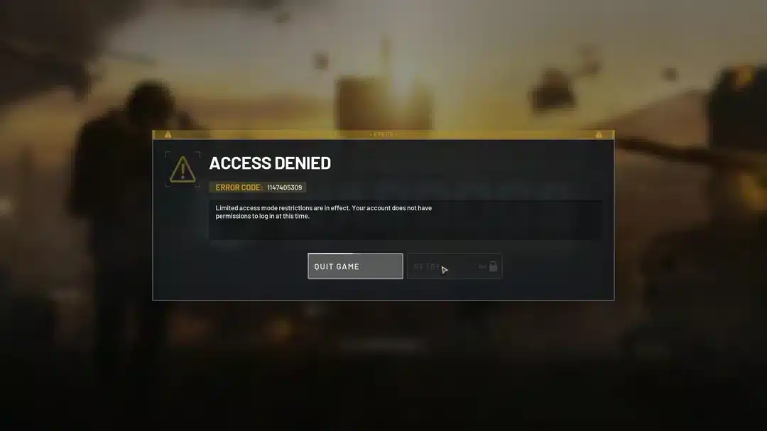 Wardogs Error 1628505091
