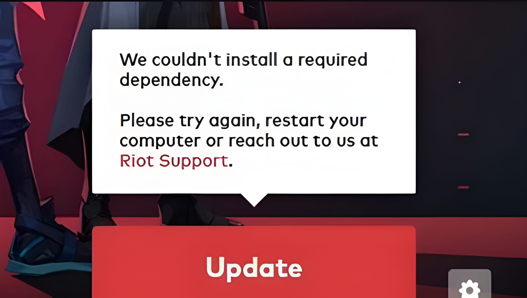 We Couldn't Install A Required Dependency League of Legends